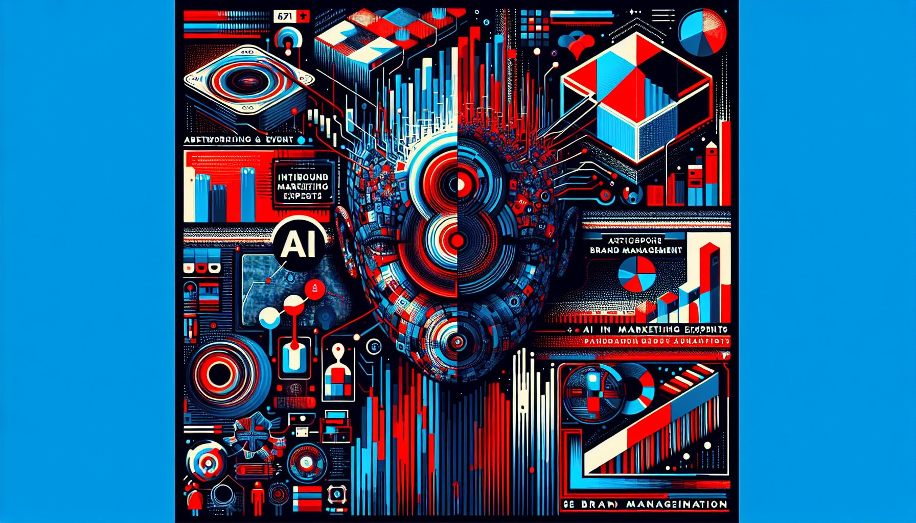 Networking event featuring inbound marketing experts discussing AI in marketing, brand management, and SEO optimization strategies.