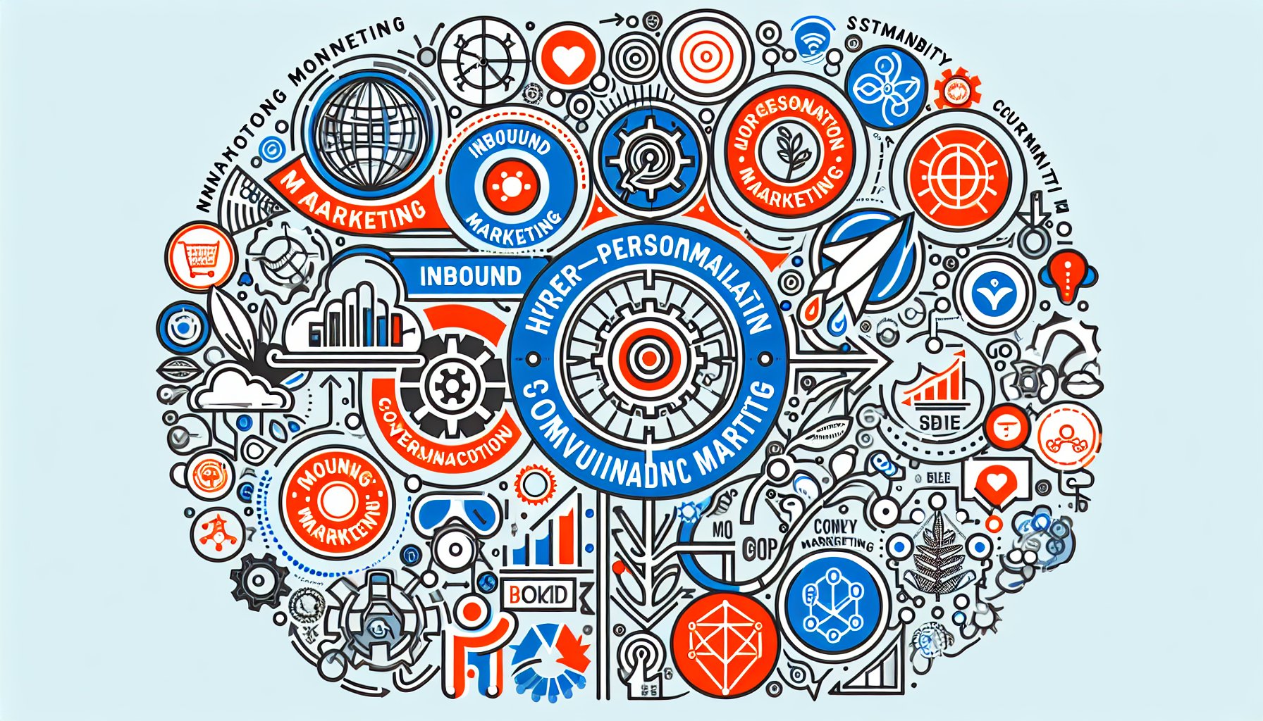 Inbound marketing trends for 2025: hyper-personalization, conversational marketing, sustainability, and community-driven strategies.