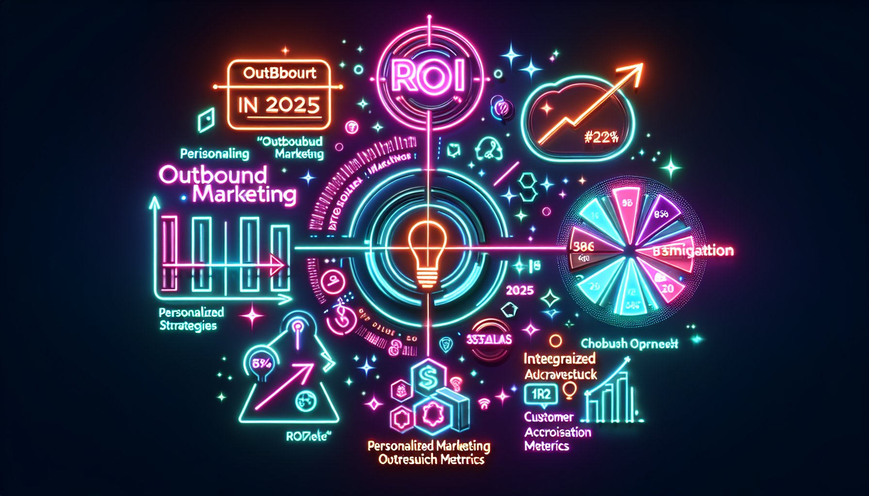 Graph illustrating the ROI of outbound marketing in 2025, highlighting personalized outreach and integrated marketing channels.