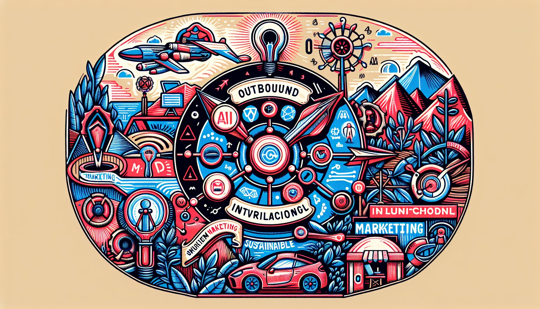 5 outbound marketing predictions for 2025, highlighting AI insights, influencer evolution, omni-channel strategies, and sustainability.