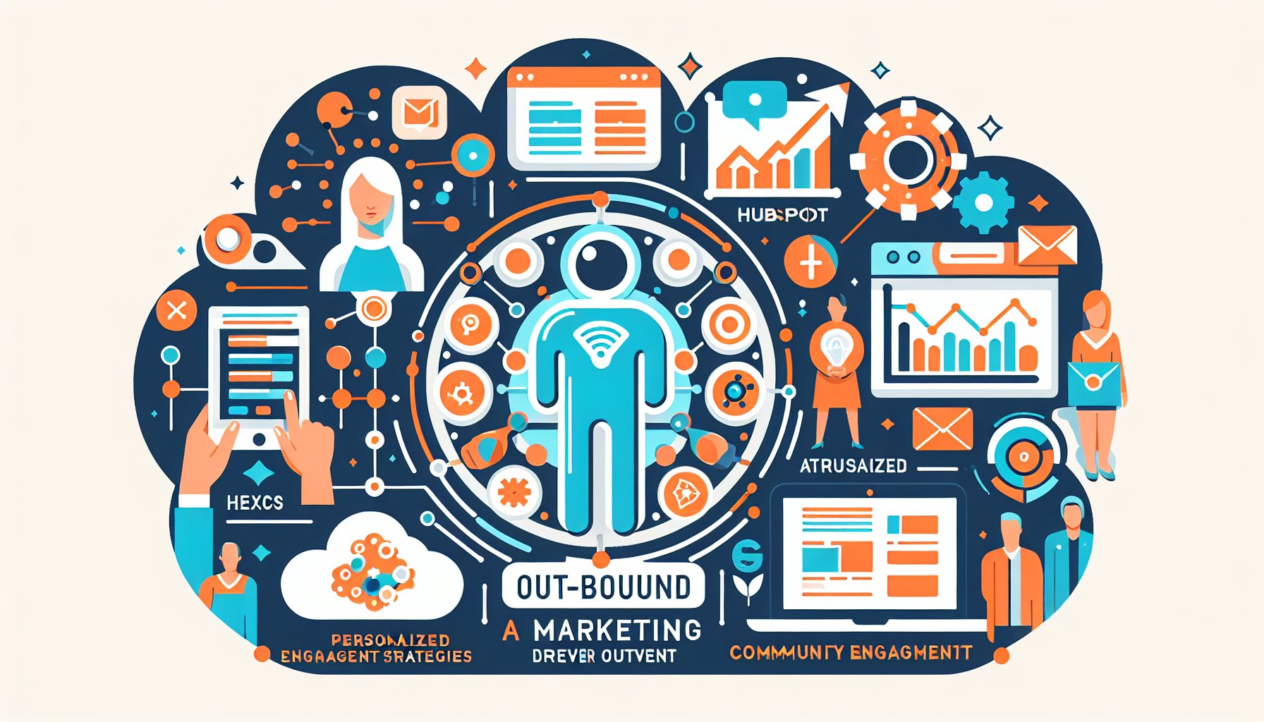 Case studies showcasing outbound marketing success with AI-driven outreach and HubSpot analytics for personalized engagement.