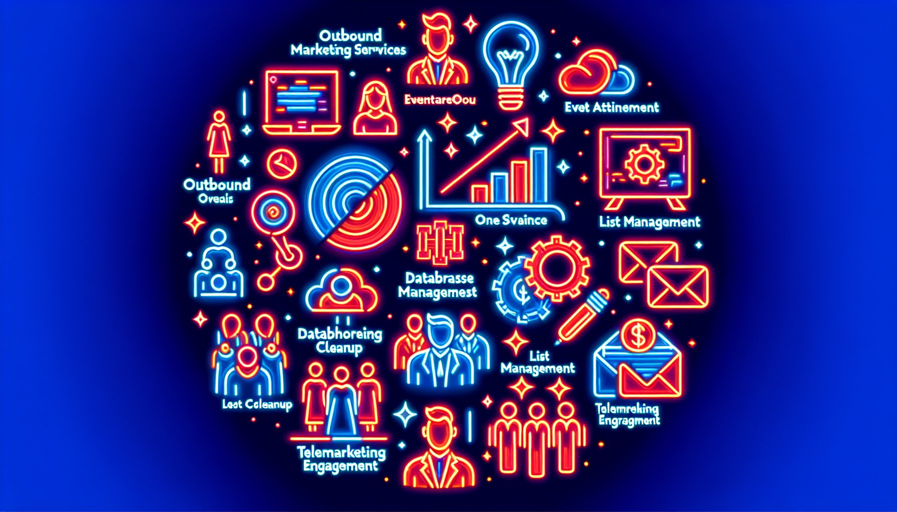 Outbound marketing services enhance event attendance through effective list management, database cleanup, and telemarketing engagement.